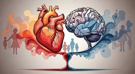 Heart Brain Emotion Logic Connection Wellbeing