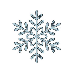 Monoline Line-Art Snowflake