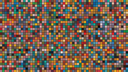 Seamless pastel colored square tile grid pattern abstract background design