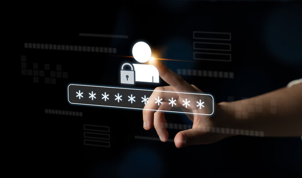 User authentication and password protection concept showing secure login, privacy safeguard, data protection, access control, and digital identity verification Latch