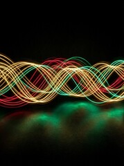 abstract colorful flowing wave lines On background. Design element for technology, science, modern concept.