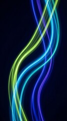 abstract colorful flowing wave lines On background. Design element for technology, science, modern concept.