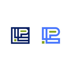 Logo PL or LP Square Logo