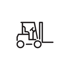Forklift Vehicle Icon