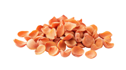 Apricot kernels with rough textured surfaces and natural earthy tones showing detailed seed shapes and clean organic form isolated on white background