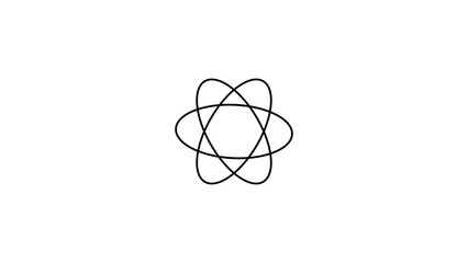 Atomic symbol orbiting structure science technology