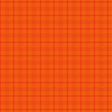 Seamless orange plaid pattern background textile texture abstract