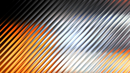 Abstract background with diagonal lines in silver, orange, and black creating a modern design