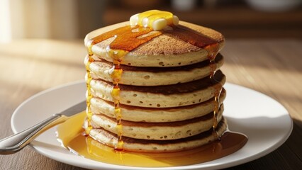 Warm Dessert Pancake Detail