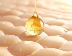 Skin care serum drop abstract background