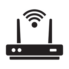 router with wifi symbol icon vector illustration