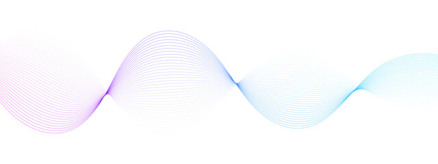 Dynamic wave pattern overlay in purple and blue for modern technology designs