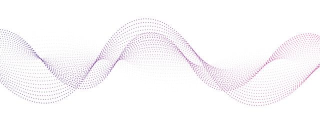 Modern digital wave design with purple and pink gradient flowing gracefully