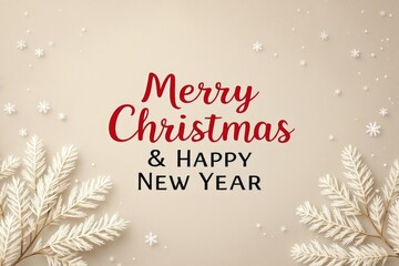 Christmas and new year greeting card