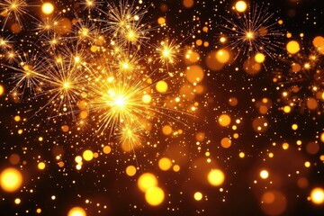 Abstract fireworks display