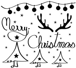 Naklejka premium merry christmas