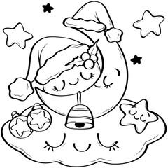 Sleep moon christmas