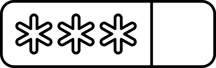 Password Field Outline Icon