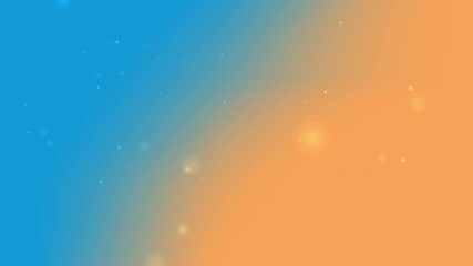Diagonal blend of blue and orange tones with soft glowing particles ideal for global events and dynamic modern design elements in digital projects