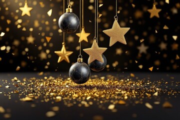 Festive holiday decoration background