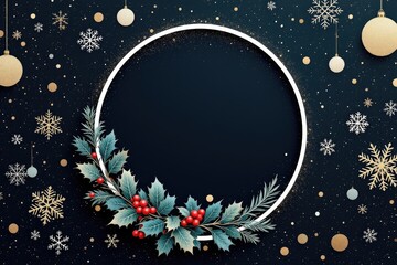Festive holiday frame