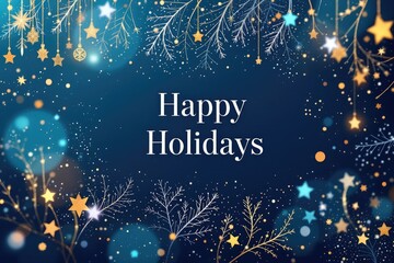 Festive holiday greeting card