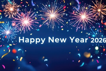 Fireworks display for new years celebration