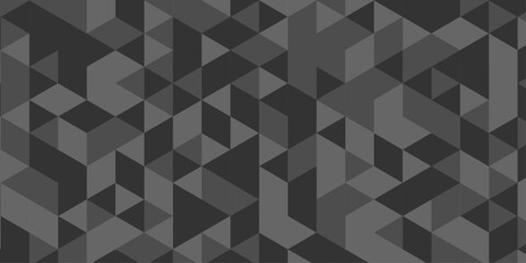 Fototapeta premium Abstract vector element modern overlay diamond triangle mosaic paper. black and gray low polygon web brochure layer space texture background. 
