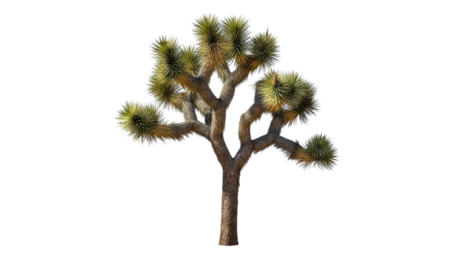Joshua Tree in Natural Setting with Distinctive Foliage and Texture