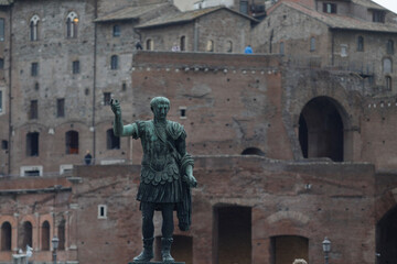 Statue of Traian in Rome, Italy.