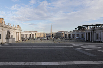 St. Peter's Square as seen from the dome of the Basilica.