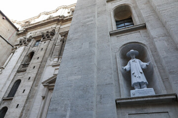 Statue of Andrew Kim Taegon outiside the St. Peter's Basilica in the Vatican.