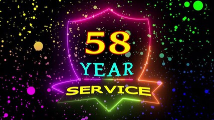 Fifty eight year service anniversary motion