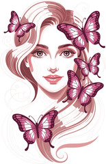 Elegant Greater Flamingo Vector with Long Neck and Bright Feathers.