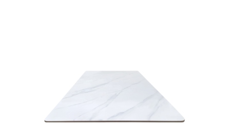 White marble top table PNG transparent.