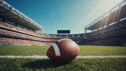 Exciting game day football at vibrant stadium ready for kickoff action