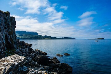 rocky coast of the sea, Isle of Skye, Scotland