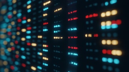 Detailed close up view of digital numbers displaying vital data and information for comprehensive analysis.