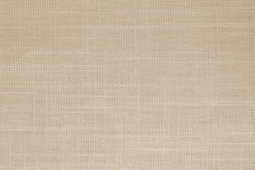 Brown linen fabric cloth texture background, seamless pattern of natural textile.