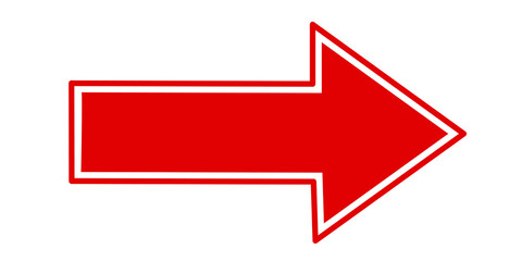 Clean right red arrow direction element