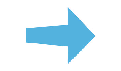 Simple right blue arrow direction element