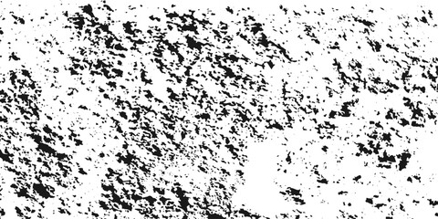 Distress urban overlay spotted concrete grain surface grainy noise rust wall grunge black splatter and white background. damaged chalk crack rough ink wall texture.	