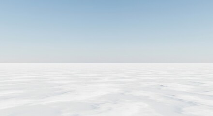 Vast, pristine white landscape extending infinitely, evoking feelings of peace, purity, and boundless potential and clarity ,peaceful ,clean ,design