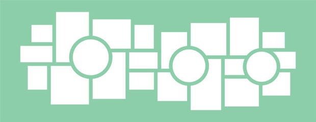 Pictures or photos frame collage layout abstract photo frames and digital photo wall template
