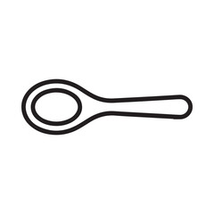 Simple outline drawing of a spoon