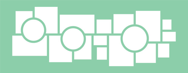 Pictures or photos frame collage layout abstract photo frames and digital photo wall template
