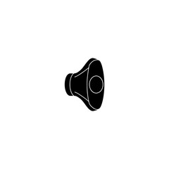 Illustration of a black megaphone on a white background on transparent background
