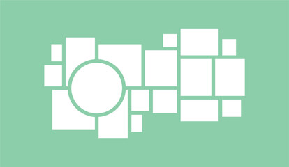 Pictures or photos frame collage layout abstract photo frames and digital photo wall template
