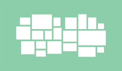 Pictures or photos frame collage layout abstract photo frames and digital photo wall template
