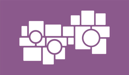 Pictures or photos frame collage layout abstract photo frames and digital photo wall template
